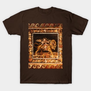 POMPEII ,ANTIQUE ROMAN MOSAICS Young Dionysus Riding a Tiger T-Shirt